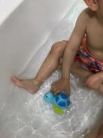 Juguete De Baño Para Bebés Tortuga De Agua Con Cadena Reloj De Manivela Animal De Dibujos Animados Tortuga De Plástico Para Niños Juguete De Playa Infantil - details 2