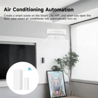 Sensor De Puerta Zigbee Wireless Magnético Alarm Detector De Abertura E Fechamento Compatível Com Zigbee2MQTT Alexa Google Necesita Gateway Tuya - details 7