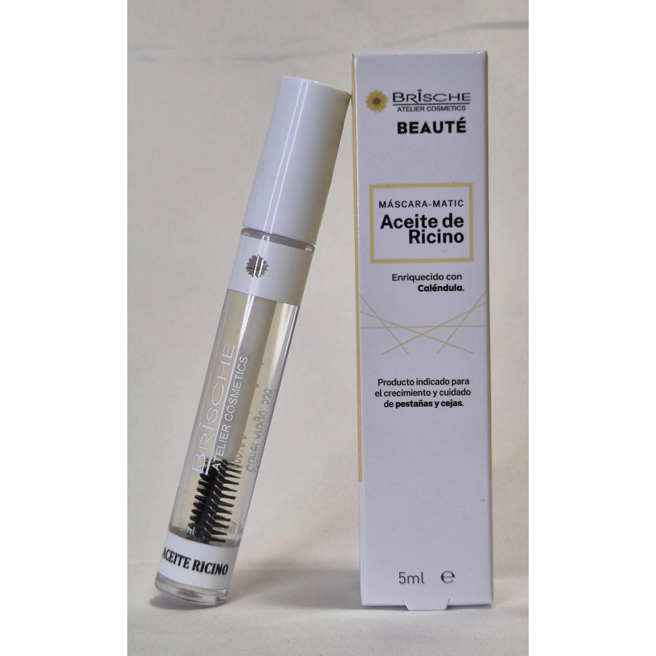 Brische Aceite de Ricino máscara matic, enriquecido con Caléndula, 5 ml, crecimiento y cuidado de las pestañas