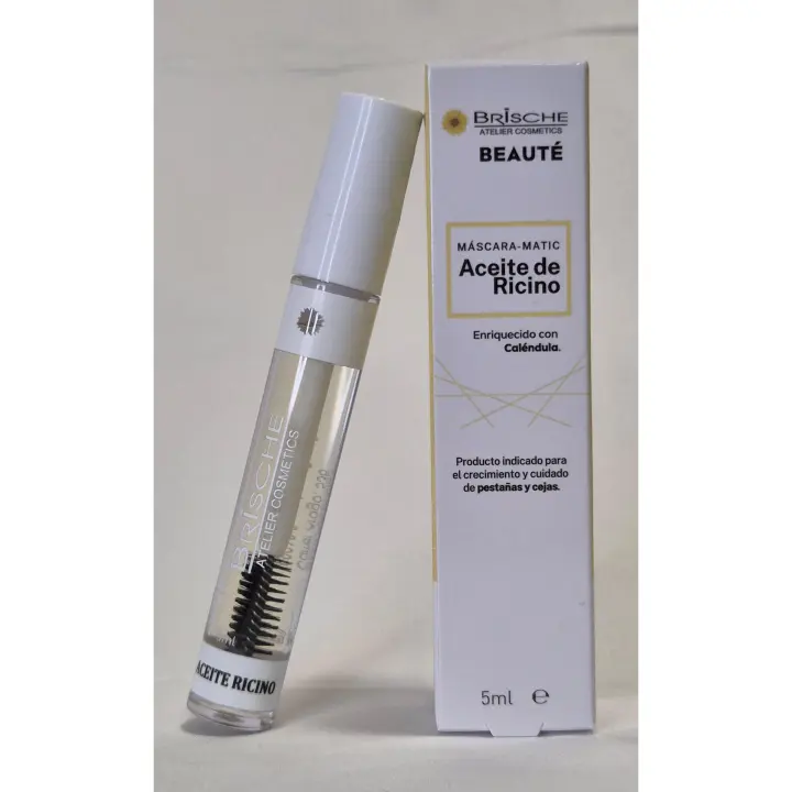 Brische Aceite de Ricino máscara matic, enriquecido con Caléndula, 5 ml, crecimiento y cuidado de las pestañas - 1