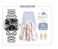 Reloj De Mujer LIGE Lujo Moda Cuarzo Acero Inoxidable Resistente Al Agua Con Calendario Pantalla Romana Reloj Casual Para Mujeres - details 16