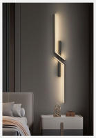Lámpara De Pared Minimalista Para Interior En Negro Y Oro Decoración Para Sofa Y Fondo De Sala De Estar Y Dormitorio Luz LED Para Cocina Y Comedor - details 12