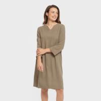 TRAMAS+ Vestido de Lino para Mujer Lisa, Tejido Fresco y Transpirable, Corte Suelto, Estilo Casual y Elegante - details 1