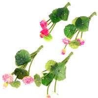 Loto Artificial Flor Silken Lirio De Agua Para Decoración De Micro Paisaje En Hogar Y Exterior - details 10