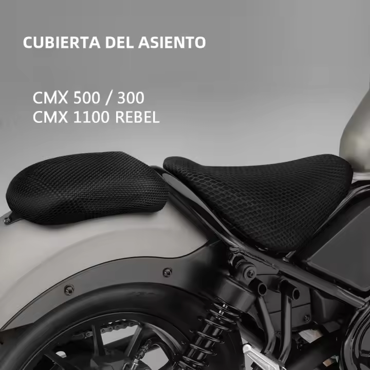 Cubierta De Asiento De Motocicleta Protectora De Tela Para Honda Rebel CMX 500 300 2017-2020 CMX 1100 Revestimiento Antideslizante Y Anti-Quemaduras - 1