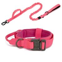 Juego De Collar Y Correa Para Perros De Nylon Resistente Con Reflejante Tactical Entrenamiento Gran Tamano Dispositivo Inteligente No Personalizado Padded Quick Release Todas Las Estaciones - details 16
