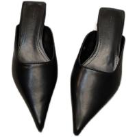 Zapatillas De Mujer Con Punta Puntiaguda Y Tacón Bajo Elegantes Y Modernas Para Exterior Con Plataforma Y Cierre Rápido - details 2