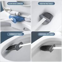 Cepillo De Limpieza 4 En 1 Para Baño Y Toilette Multifuncional Eco-amigable Plástico Verde Y Blanco Cepillo De Ventanas - details 1