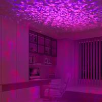 Lámpara De Mesa Creativa Con Proyección De Ondas De Agua Y Estrellas Aurora Luz Nocturna Romántica Control Remoto Colorido - details 9