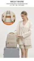Mochila de lujo para ordenador portátil para mujer, bolsa de cuaderno de tamaño de 15,6 pulgadas, gran espacio de cabina, bolsa de viaje de negocios, bolsas de libros para niña, bolsillo con cremallera grande - details 16