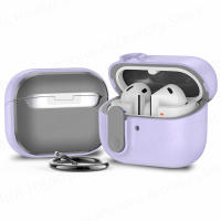 Funda Gruesa Gris Peluche Para Galaxy Buds 3 / Buds3 pro Con Llavero Antipérdida Y Anti Caída Material De Plástico Nueva 2024 - details 9