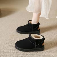 Botas De Nieve Para Mujer Suelta Gruesa De Algodón Antideslizantes Invierno Zapatos Nuevos Estudiantes 2023 Botas Negras - details 3