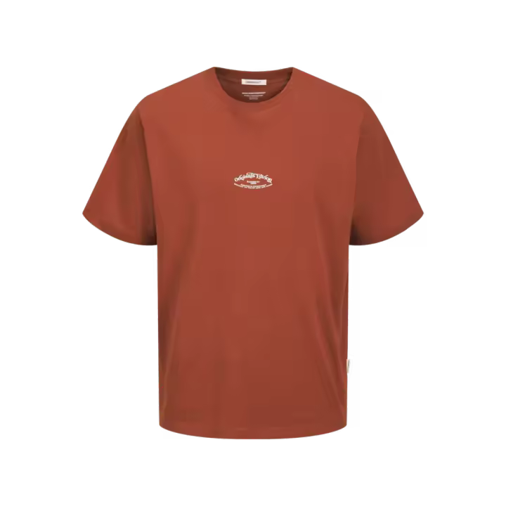 Jack & Jones Capulco Back Tee Camiseta Color Rojo Oscuro - Combinable, Suave Y Elástico - 1