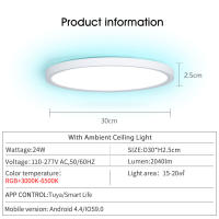Lámpara De Techo BENEWTON TUYA LED RGB Control Remoto Por APP Y Voz Alexa Google Decorativa Para Hogar Iluminación Inteligente - details 12