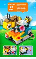 Juego De Construcción Y Juguete Con Modelos De Animales Adorables | Conjunto De Rompecabezas Que Incluye Pato Colibrí Rana Mariposa Caracol Y Conejo Bloques De Construcción Pequeños Compatible Con Lego - details 8