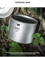 Taza De Camping Con Manija Y Tapa Plegables De Titanio Keith 220ml-500ml Para Viajes Y Senderismo Material Resistente Al Agua Y Al Calor - details 3