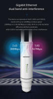Repetidor de enrutador omnidireccional AC1200 de alta potencia para exteriores, punto de acceso 2G y 5G, antena de largo alcance, amplificador de estación Base WiFi, 2x5dBi - details 6