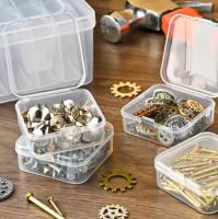 Caja De Almacenamiento De Plástico Transparente Para Bolas Mini Organizador De Artesanía Pequeño Empaque Independiente - details 5