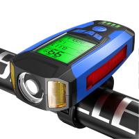 Luces de bicicleta LED Ciclismo Faro con 130dB Cuerno Bicicleta Velocímetro Altavoz Contador de calorías USB Recargable 5 modos de luz para montar al aire libre Ciclismo - details 2