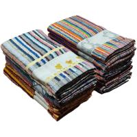 Paños de Cocina de Rizo Americano Kimbatex, Pack de 12 Paños 100% Algodón Absorbentes y de Secado Rápido, Made in Portugal 3 Modelos Lisos, Rayas Kimba, Rayas Multicolor. - details 3