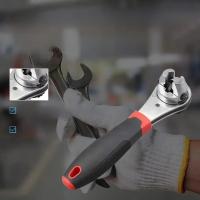Llave De Atornillado Universal Antideslizante Con Mango Ergonómico Tratada a Calor Multifuncional Ajustable Para Metal - details 4