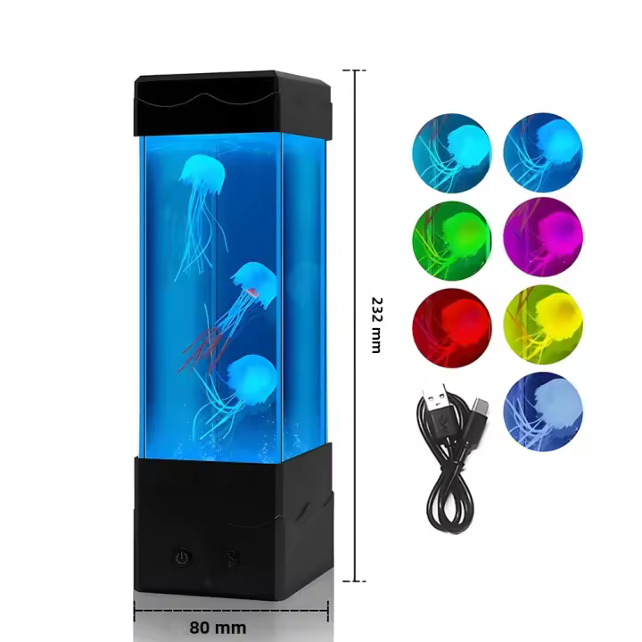 Lámpara De Noche En Forma De Jirafa Cambio De Color 6 Colores Control Remoto Decoración Para Habitación De Niños Ambiente Acuario - 1