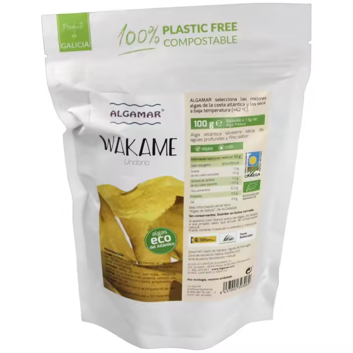 Algamar Algas Wakame Ecológica 100G - 1
