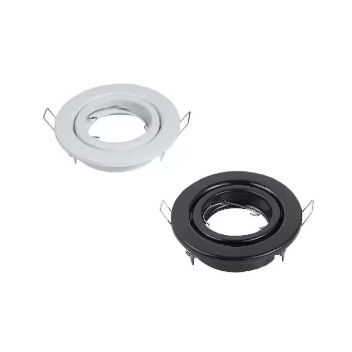 Marco para focos aro Spot Móvil de Techo para Bombilla Dicroica GU10/MR16 Diámetro 9cm - Marca DEMASLED - 1
