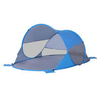 Outsunny Tienda de Playa Plegable Carpa de Playa Automático para 1-2 Personas con 1 Puerta 2 Ventanas y Bolsa de Transporte para Parque Camping 200x120x90 cm Azul - details 0