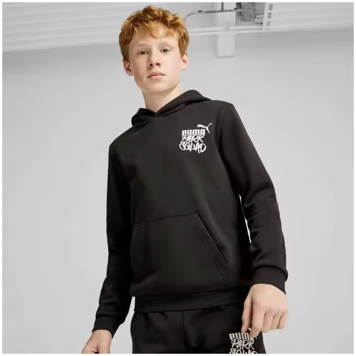 Sudadera con Capucha Puma Ess+ Mid 90S para niños en color negro - 1