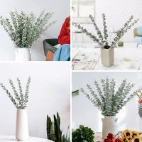 10pcs Hojas De Eucalipto Artificiales Ramas Para Decoración De Flores En Casa Centros De Mesa Bodas Navidad 10 Piezas - details 2