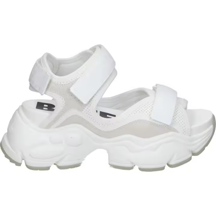BUFFALO | Sandalias con Plataforma Buffalo Binary 0 para Moda Joven – Sandalias en Color Blanco – Sandalias con Cierre de Velcro – Plataforma Alta y Cómoda – Estilo Casual – Tendencia – Urbano – Vegan - 1