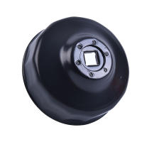 Llave De Filtro De Aceite Negro De Acero 76mm 14 Encogimientos Tipo Tornillo Con Rosca De 3/8" Para Automóvil - details 2