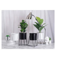 Soporte De Metal Para Maceta Simplicidad Elegante Soporte De Hoja Para Plantas Interiores Estilo Minimalista - details 1