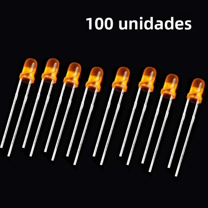 Kit De 50-100pcs LED F5 5mm Dióodo Luminoso Blanco Amarillo Rojo Verde Azul Para DIY Electrónica Assorted Kit - 1