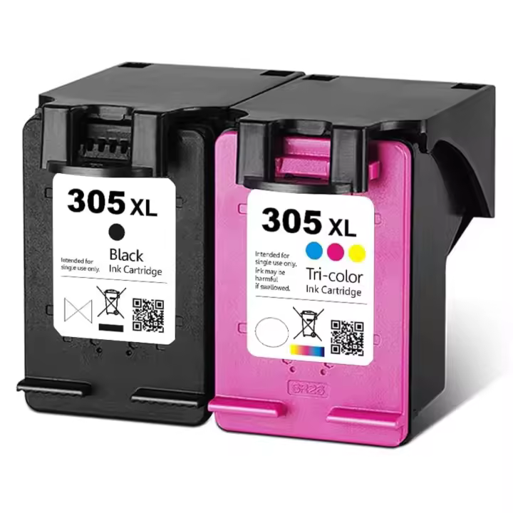Pack HP 305XL (NEGRO 1unidad modelo XL. + TRICOLOR 1 Unidad modelo XL.) Cartuchos de tinta compatibles - 3YM62AE / 3YM63AE - 1
