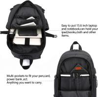 Mochila antirobo para orden portátil, mochila para Viajes de Negocios con Puerto de carga USB with bloqueo - details 2