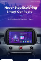 Junsun Radio Coche para Fiat 500X 2014 2015 2016 2017 2018 2019 2020 Inalámbrico CarPlay Android Auto AI Voice 2 din Pantalla Coche Android Auto Multimedia Navegación GPS Auto radio - details 0
