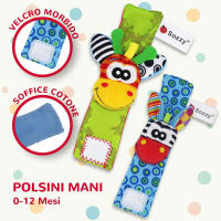 4 pcs Baby Handles and Socks, Handles Watch Straps Rattles and Socks Foot Finder Developmental Game Gift for Toddlers Boys Girls - details 1