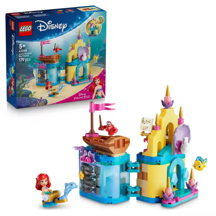 LEGO® 43285 Disney Princess Mini Palacio Mágico de Ariel Castillo para Construir con 3 Personajes Inspirados en La Sirenita para Niñas y Niños de 5 Años o Más, Envíos a partir del 29 de diciembre - 1