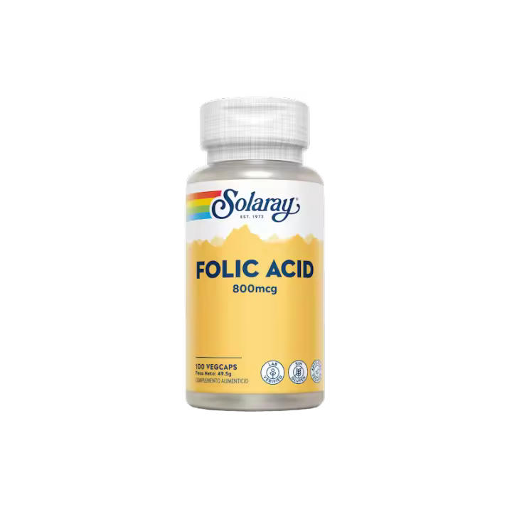 SOLARAY ACIDO FOLICO 800MCG. - 100VEGCAPS - 1