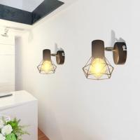 vidaXL Apliques bombilla filamento LED estilo industrial 2 uds negro - details 0