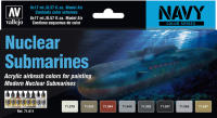 ACRYLICOS VALLEJO - CONJUNTO DE PINTURAS NUCLEAR SUBMARINES - ACRYLICOS VALLEJO 71611 - details 0