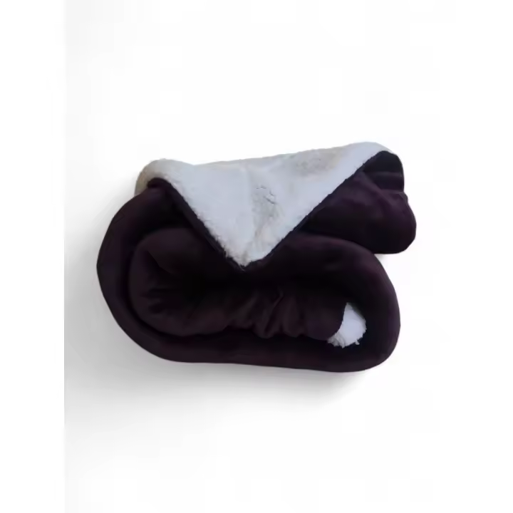 Manta sofá Gruesa invierno sedalina en Morado y borreguito polar sherpa  Aislamiento Térmico y Suavidad Extra-Mercatienda.es - 1