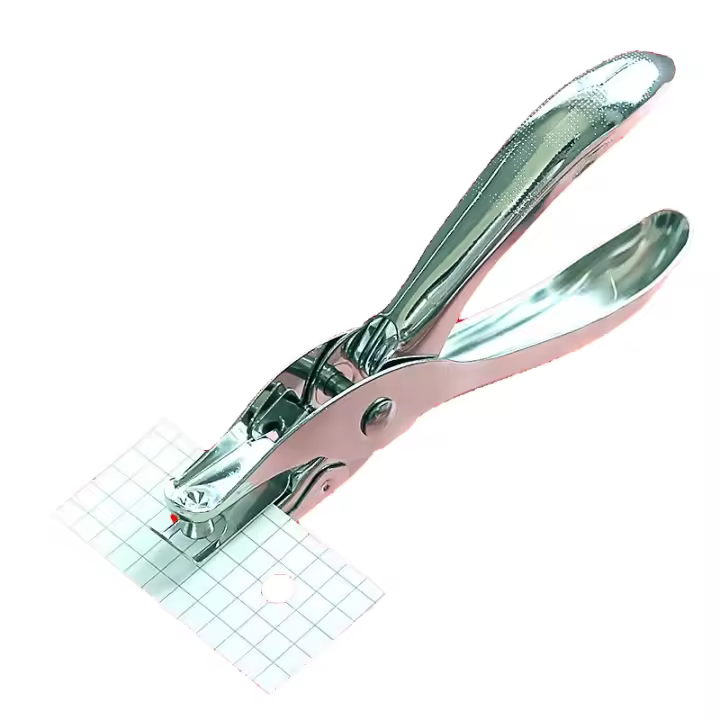 Máquina De Perforación Portátil De Metal Con Agujero Circular De 6mm Capaz De Perforar 8 Hojas De Papel A4 Herramienta De Perforación - 1