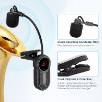 Micrófono Inalámbrico Profesional UHF Sistema De Microfono Para Saxofón Clip Musical Instrumentos Con Receptor Y Transmisor XIAOKOA LG06 - details 2