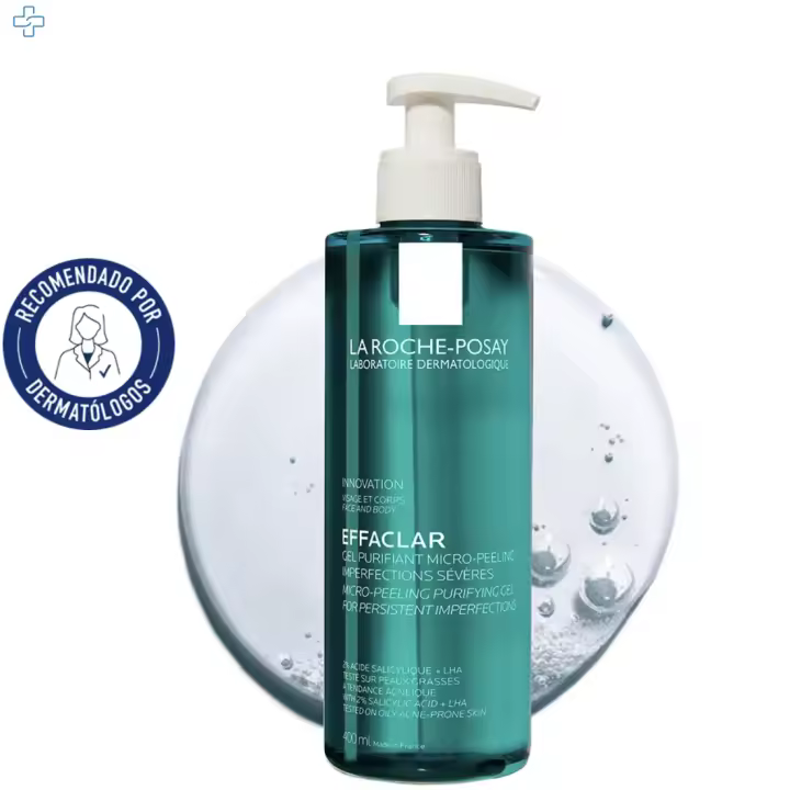 La Roche-Posay - EFFACLAR Gel Purificante Micro-Exfoliante Anti-Imperfecciones con Ácido Salicílico 400 ml - 1