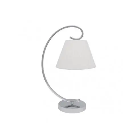 FABRILAMP Lámpara de Mesa Sobremesa Bogota 1xe27 Cromo Pantalla Blanca 42x20x26 Cm - Diseño Moderno - 1