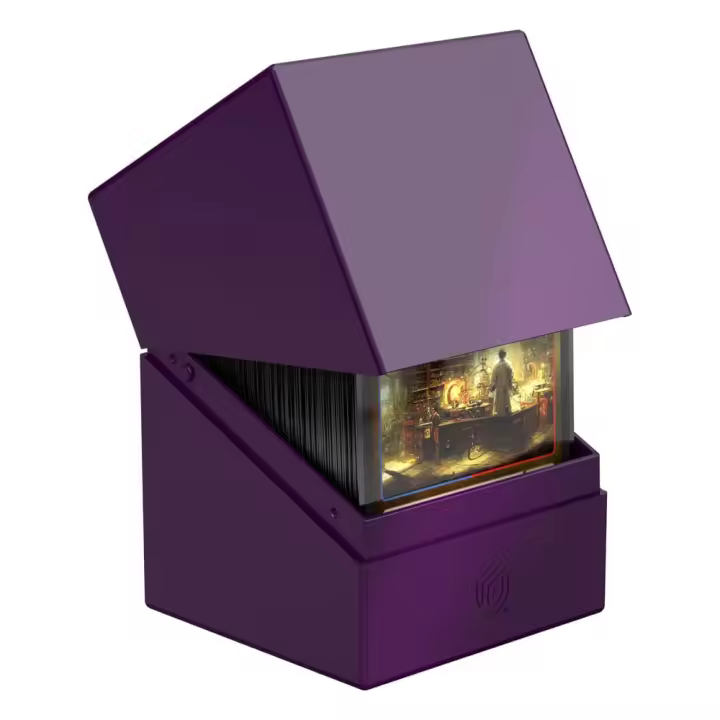 Caja de Cartas Ultimate Guard Boulder Deck Case 100+ Solid Violeta - 1