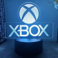 Lámpara De Noche 3D LED Para Habitación De Juegos XBOX Iluminación De Escritorio Decoración Para Gamers Regalos Para Niños Forma De Logo De Mesa - details 8